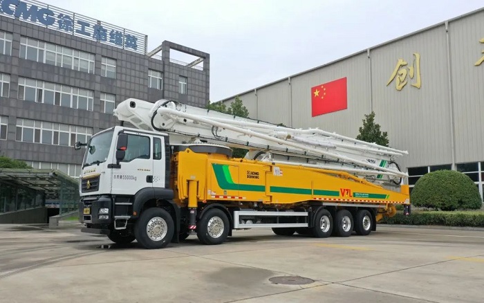 bauma CHINA丨精彩持续 全球五桥最大全法规云顶集团75米泵车首台下线