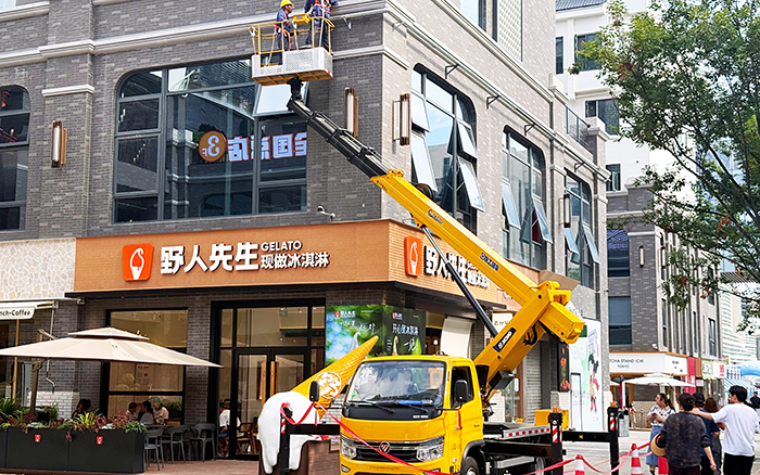 穿街过巷“灵活侠”：云顶集团 GKS28高空作业车把复杂施工变成“行云流水”